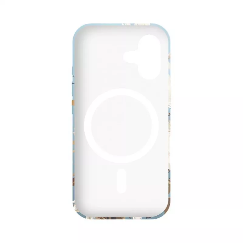 Evelatus Apple iPhone 16 Slim Shell με MagSafe – Custom Print Flower Blue