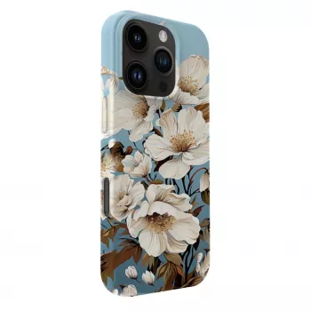 Evelatus iPhone 16 Pro Max Slim Shell Θήκη με MagSafe - Flower Blue