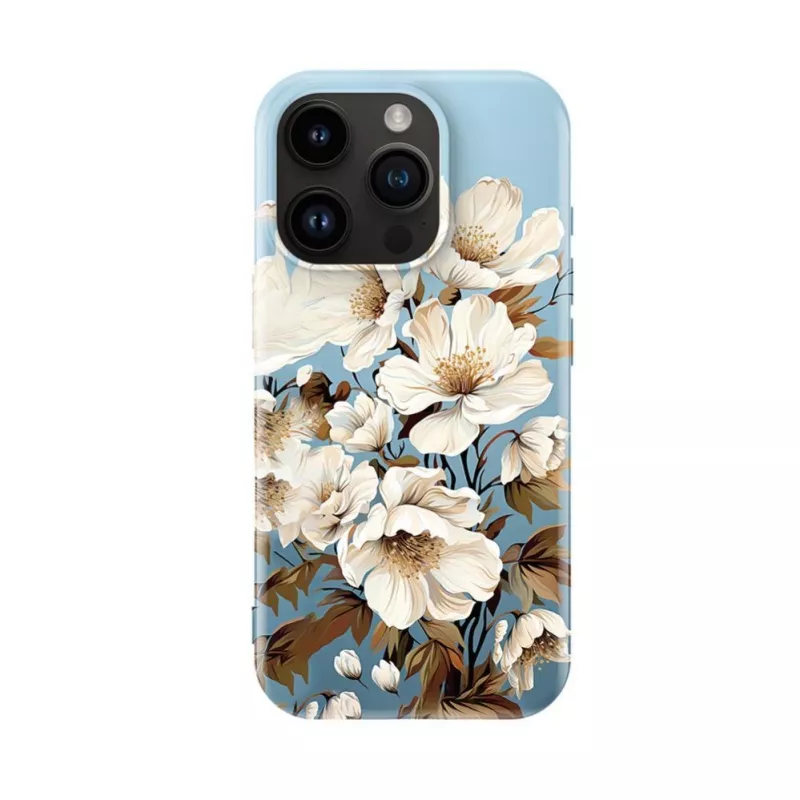 Evelatus iPhone 16 Pro Max Slim Shell Θήκη με MagSafe - Flower Blue