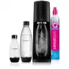 SodaStream Terra Megapack Μαύρο Συσκευή Ανθρακούχου Νερού με 3 Φιάλες και Quick Connect Φιάλη CO2