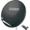 SCHWAIGER SAT-Σύστημα 80 cm 1 Συνδρομητής Single-LNB Ανθρακί