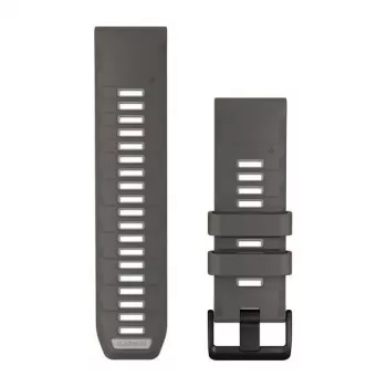 Garmin QuickFit 26 Λουράκια Ρολογιού, Pebble Grey/Silver Grey Σιλικόνη [010-14510-00]