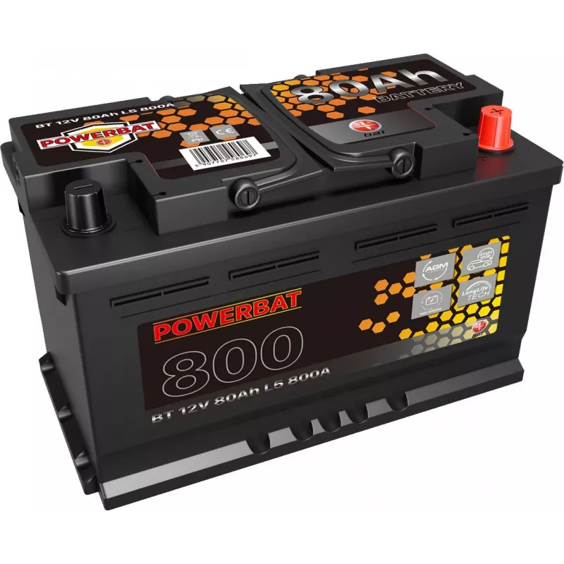 POWERBAT L4 12V 80Ah AGM μπαταρία Start-Stop