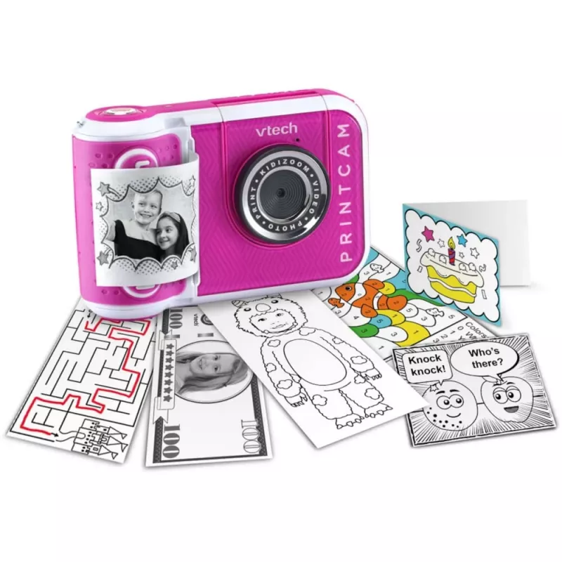 VTech Kidizoom Print Cam ροζ – ψηφιακή κάμερα με θερμικό εκτυπωτή