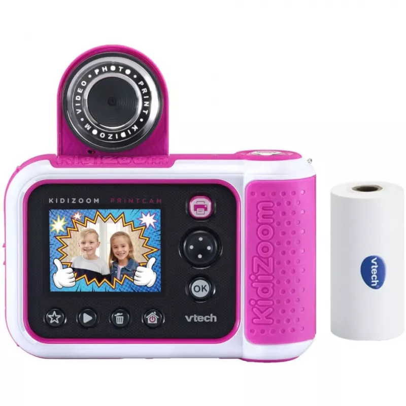 VTech Kidizoom Print Cam ροζ – ψηφιακή κάμερα με θερμικό εκτυπωτή