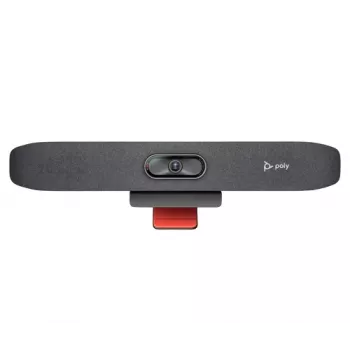 HP Poly Studio R30 USB βιντεομπάρα - 4K UHD, οπτικό πεδίο 120°, 5x ψηφιακό zoom, NoiseBlockAI, πιστοποιημένη για Zoom και Microsoft Teams