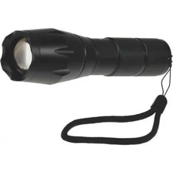 ChiliTec LED φακός Zoom 10W, 3x AAA, μαύρο 22106