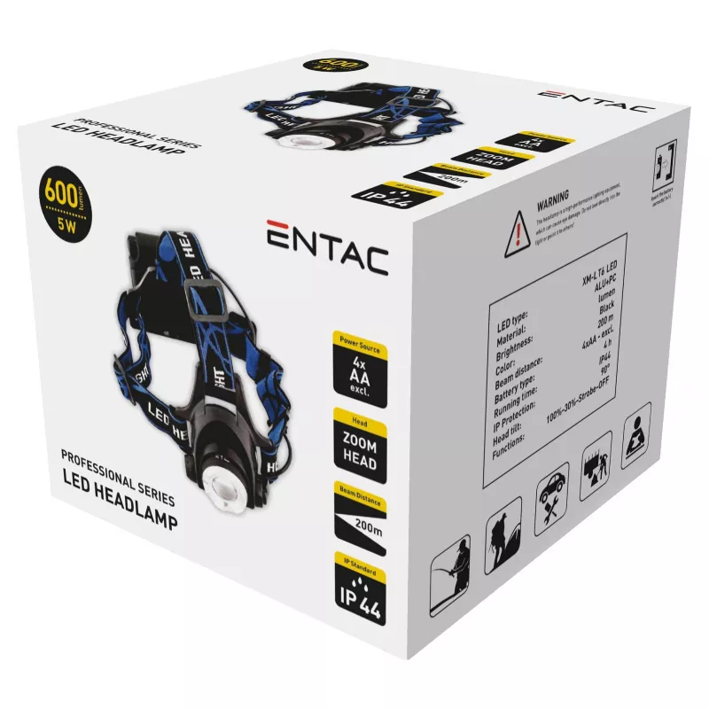 ENTAC Zoom 5W αλουμινίου LED φακός