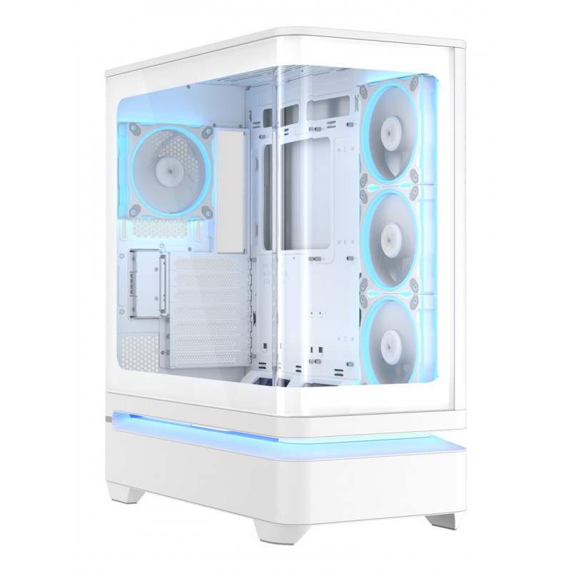 ASUS PRIME AP304 TG ARGB λευκό ATX Mid-Tower κουτί PC
