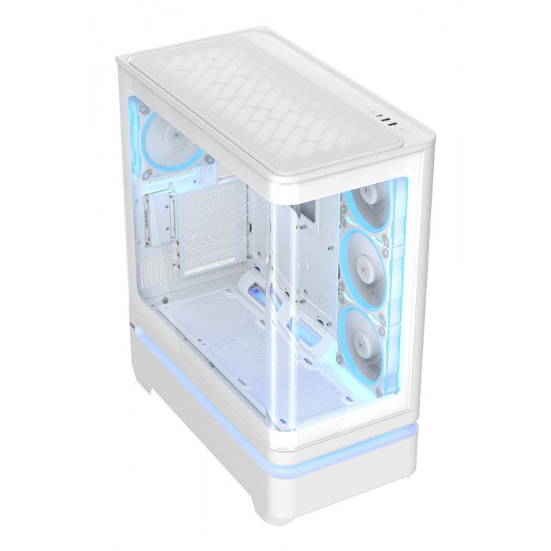 ASUS PRIME AP304 TG ARGB λευκό ATX Mid-Tower κουτί PC