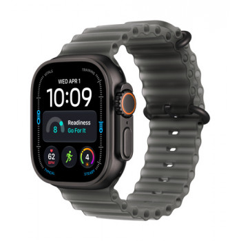 Apple Watch Ultra 4 GPS + Cellular 49 mm θήκη μαύρο τιτάνιο με Ocean λουράκι transluzent μαύρο