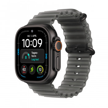 Apple Watch Ultra 4 GPS + Cellular 49 mm θήκη μαύρο τιτάνιο με Ocean λουράκι transluzent μαύρο