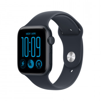 Apple Watch SE 3 GPS + Cellular 44 mm θήκη αλουμινίου μεσάνυχτα με αθλητικό λουράκι μπλε – M/L