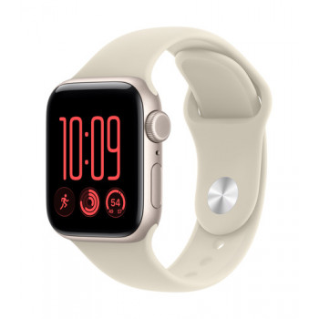 Apple Watch SE 3 GPS + Cellular 40 mm θήκη αλουμινίου Polarstern με αθλητικό λουράκι άμμος – S/M