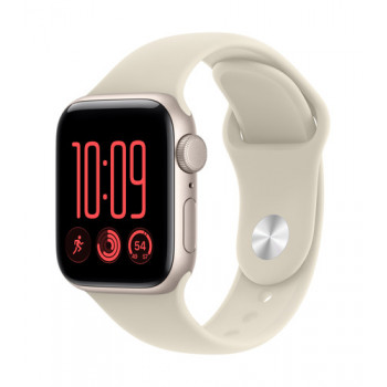 Apple Watch SE 3 GPS 40 mm θήκη αλουμινίου Polarstern με αθλητικό λουράκι άμμος – M/L