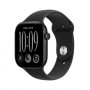 Apple Watch Series 12 GPS + Cellular 42 mm θήκη αλουμινίου μαύρη με αθλητικό λουράκι μαύρο – S/M