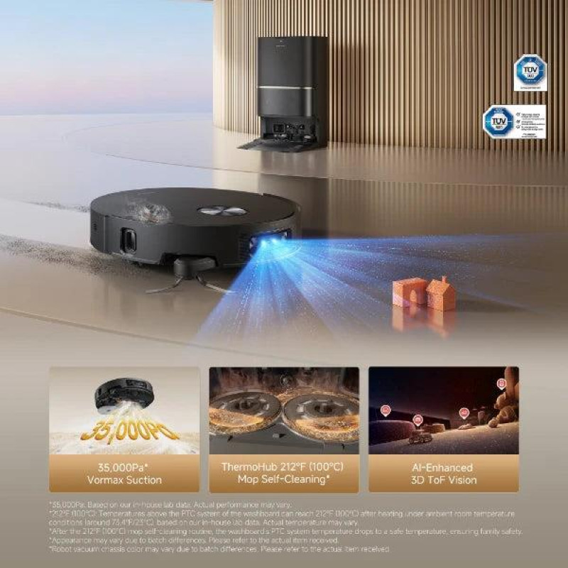 Dreame L60 Ulta RLL37CE0-BK ρομποτική σκούπα, μαύρη