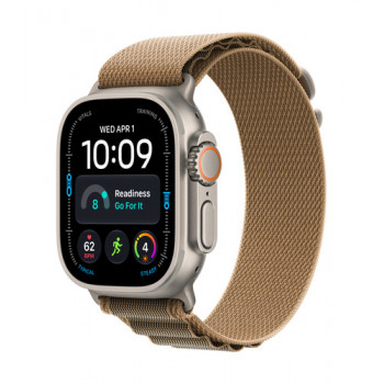 Apple Watch Ultra 4 GPS + Cellular 49mm θήκη τιτανίου Natural με Desert Alpine Loop - L