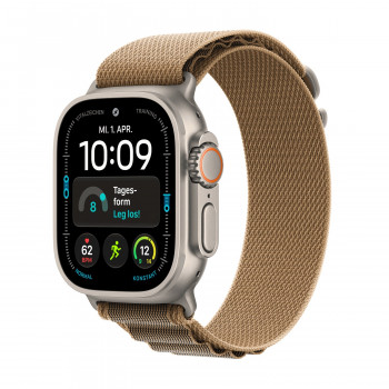 Apple Watch Ultra 4 GPS + Cellular 49mm θήκη τιτανίου Natural με Desert Alpine Loop - L