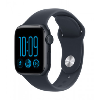 Apple Watch SE 3 GPS + Cellular 40mm θήκη αλουμινίου Midnight με αθλητικό λουράκι Marineblau - S/M