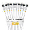 StarTech Slim Cat6a U/FTP Patchkabel RJ45, 0,3 m, συσκευασία 10 τεμ.
