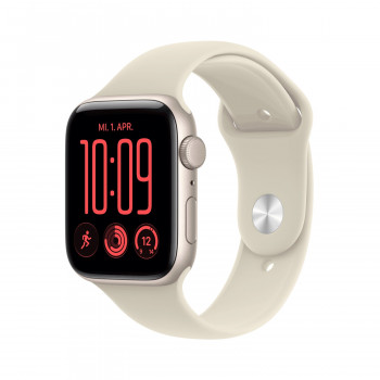 Apple Watch SE 3 GPS 44 mm θήκη αλουμινίου Polarstern με αθλητικό λουράκι άμμου – M/L