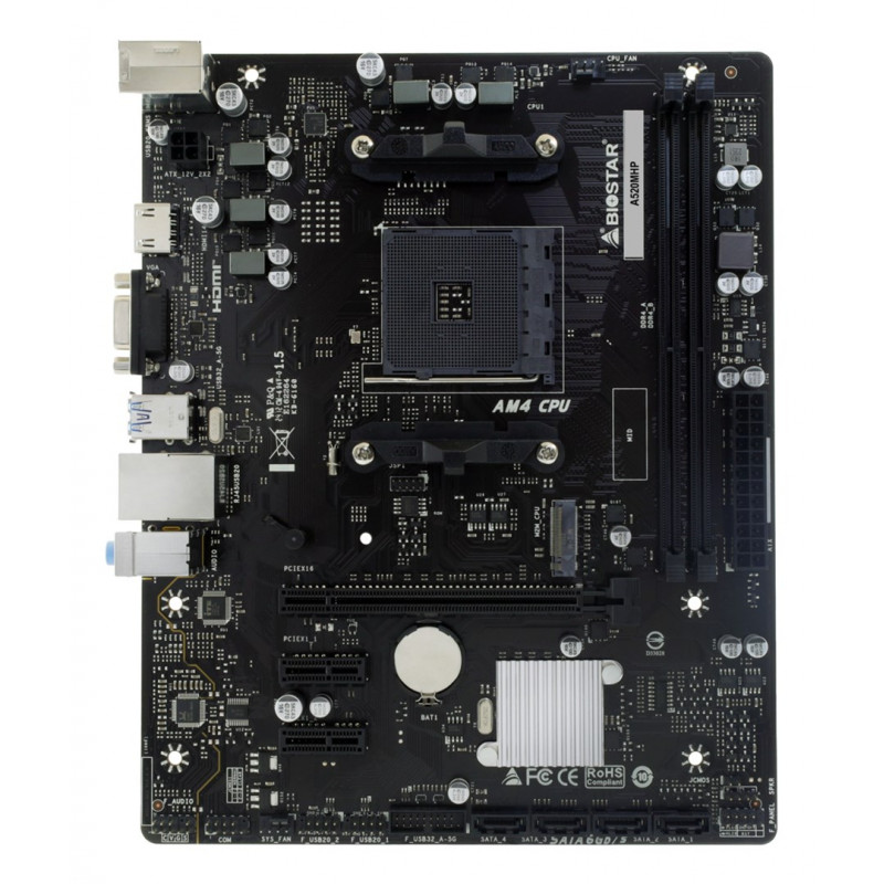 Biostar A520MHP 2.0 AMD A520 AM4 Micro-ATX Μητρική