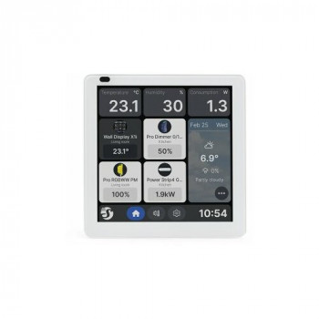 Shelly Wall Display X1i Εντοιχισμένο Smart Home Πάνελ ελέγχου, WLAN, Bluetooth – Ασημί