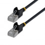 StarTech Slim Cat6a U/FTP Καλώδιο patch RJ45, 2 m, Μαύρο