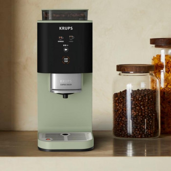 Krups Coffee Crush SA401LE0 Μηχανή espresso, Μαύρο/Πράσινο