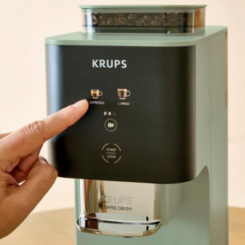 Krups Coffee Crush SA401LE0 Μηχανή espresso, Μαύρο/Πράσινο