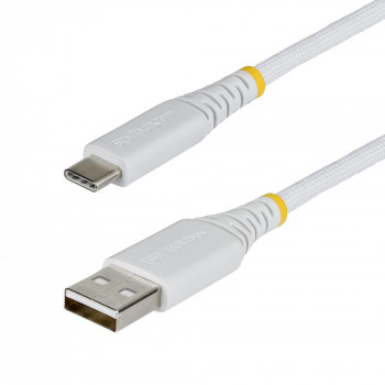 StarTech Πλεκτό καλώδιο USB 2.0 USB-A σε USB-C, 2 m, 15 W, Λευκό