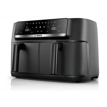 Bosch Serie 4 MAFD440B7 Dual-Basket Φριτέζα θερμού αέρα, 9 L, 2500 W, Μαύρο