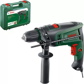 Bosch UniversalImpact 7500 κρουστικό δράπανο, 750 W, πράσινο/μαύρο, με βαλίτσα (0603313401)