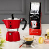 Bialetti Candyland Moka Express 3TZ χειροκίνητη καφετιέρα, 150 ml, κόκκινο