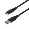 StarTech Πλεκτό καλώδιο USB 2.0 USB-A σε USB-C, 0,15 m, 15 W, μαύρο