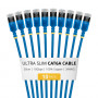 StarTech.com Slim Καλώδιο Patch Cat6a U/FTP RJ45, 0,3 m, Μπλε, Συσκευασία 10 τεμ.