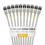 StarTech.com Slim Καλώδιο Patch Cat6a U/FTP RJ45, 0,15 m, Γκρι, Συσκευασία 10 τεμ.