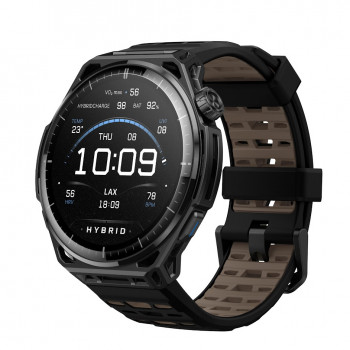 Amazfit Balance 3 51 mm Smartwatch Titanium Μαύρο με AMOLED, Saphirglas, Dual-Band GPS, 10 ATM, Λειτουργία Golf και HYROX