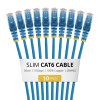 StarTech.com N6PAT50CMBLS10PK Slim Καλώδιο Patch Cat6, RJ45, 0,5 m, Μπλε, Συσκευασία 10 τεμ.