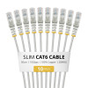 StarTech.com Slim Καλώδιο Patch Cat6 U/UTP RJ45, 0,5 m, Γκρι, Συσκευασία 10 τεμ.