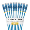 StarTech.com N6PAT25CMBLS10PK Slim Καλώδιο Patch Cat6, RJ45, 0,25 m, Μπλε, Συσκευασία 10 τεμ.