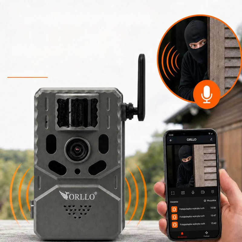 Orllo Huntercam 6 SIM 4G Κυνηγετική κάμερα με ηλιακό πάνελ