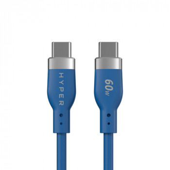 Targus HyperJuice Flex Καλώδιο φόρτισης USB-C σε USB-C από σιλικόνη, USB 2.0, 1,5 m, Μπλε