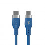 Targus HyperJuice Flex Καλώδιο φόρτισης USB-C σε USB-C από σιλικόνη, USB 2.0, 1,5 m, Μπλε