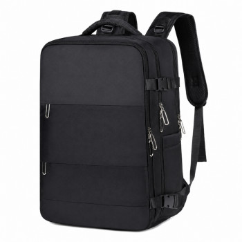 Extralink Black Forest KM06 σακίδιο πλάτης για ταξίδι και laptop 45x20x30 cm, μαύρο