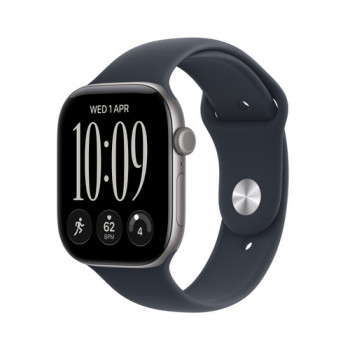 Apple Watch Series 12 GPS 42 mm Θήκη Αλουμινίου Γκρι με Αθλητικό Λουράκι Μπλε – S/M
