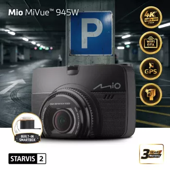 Mio MiVue 945W Premium 4K κάμερα αυτοκινήτου, STARVIS 2, Wi-Fi, GPS