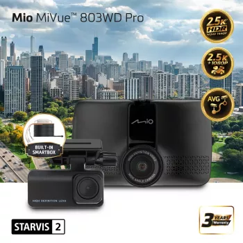 Mio MiVue 803WD Pro Dual HDR 2.5K GPS WIFI Parkkit κάμερα αυτοκινήτου