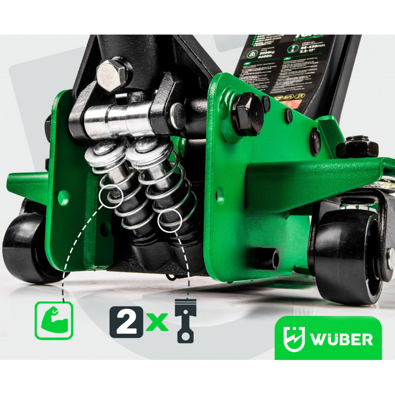 WUBER W22022 Γρύλος δαπέδου 3T, 85-430 mm